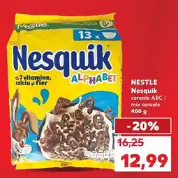 Kaufland NESTLE Nesquik cereale ABC / mix cereale 400 g Ofertă