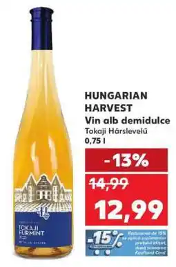 Kaufland HUNGARIAN HARVEST Vin alb demidulce Ofertă