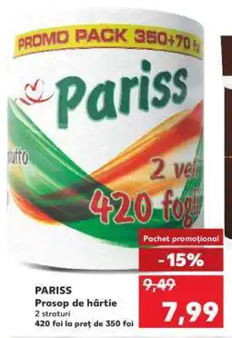 Kaufland PARISS Prosop de hârtie Ofertă