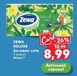 Kaufland ZEWA DELUXE Șervețele cutie Ofertă