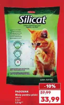 Kaufland PADOVAN Nisip pentru pisici silicat Ofertă