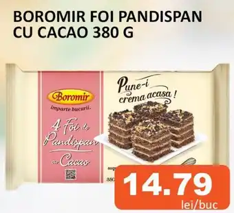 Unicarm Boromir foi pandispan cu cacao Ofertă