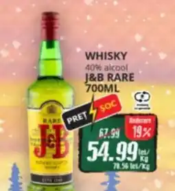 Diana Supermarket Whisky 40% alcool J&B rare Ofertă