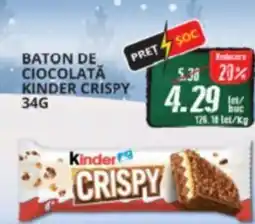 Diana Supermarket Baton de ciocolată kinder crispy Ofertă