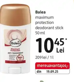 DM Balea maximum protection deodorant stick Ofertă