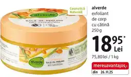 DM Alverde exfoliant de corp cu cătină Ofertă