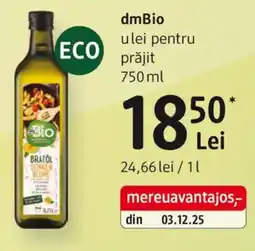 DM DmBio ulei pentru prăjit Ofertă