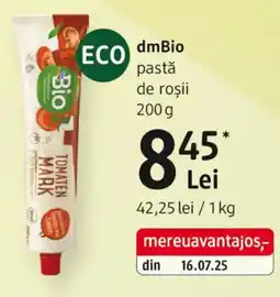 DM DmBio pastǎ de roşii Ofertă