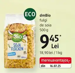 DM DmBio fulgi de soia Ofertă