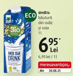 DM DmBio băutură din ovăz Și soia Ofertă