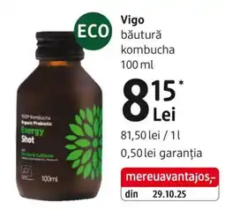 DM Vigo băutură kombucha Ofertă