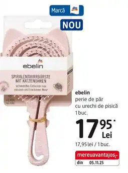 DM Ebelin perie de păr cu urechi de pisică Ofertă