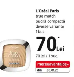 DM L'Oréal Paris true match pudră compactă Ofertă