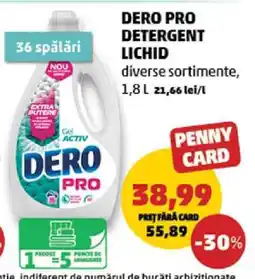 Penny DERO PRO Detergent Lichid Ofertă