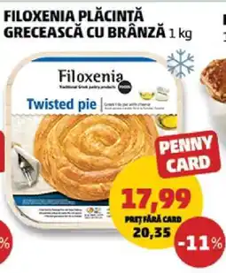 Penny FILOXENIA PLĂCINTĂ GRECEASCĂ CU BRÂNZĂ 1 kg Ofertă