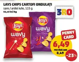 Penny Lays Chips Cartofi Ondulați Ofertă