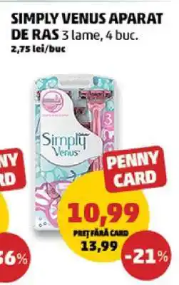 Penny Simply Venus Aparat de Ras Ofertă