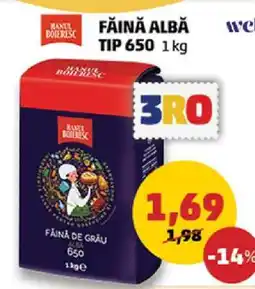 Penny Făină Albă Tip 650 Ofertă