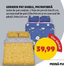 Penny Lenjerie Pat Dublu Microfibră Ofertă