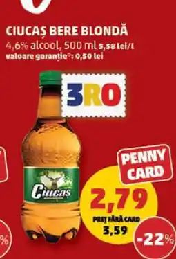 Penny CIUCAŞ Bere blondă Ofertă