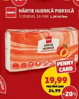 Penny Hârtie igienică piersică Ofertă
