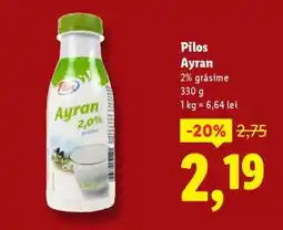 Lidl Pilos Ayran Ofertă