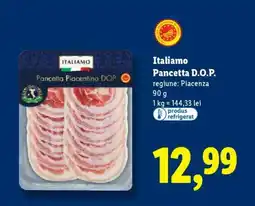Lidl Italiamo Pancetta D.O.P Ofertă