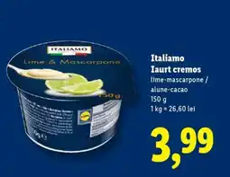 Lidl ITALIAMO Iaurt cremos Ofertă
