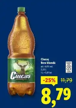 Lidl CIUCAŞ Bere blondă Ofertă