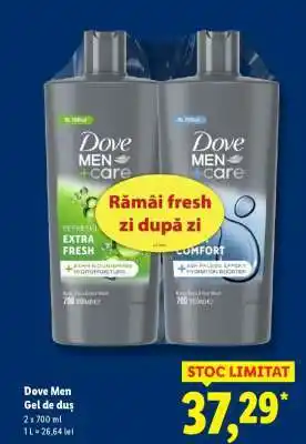 Lidl Dove Men Gel de Duș Ofertă