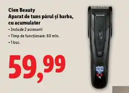 Lidl Cien Beauty Aparat de tuns părul și barba, cu acumulator Ofertă