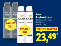 Lidl DOVE Deodorant spray Ofertă