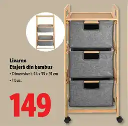 Lidl Livarno Etajeră din bambus Ofertă