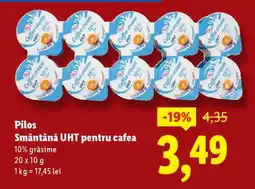 Lidl Pilos Smântână UHT pentru cafea Ofertă