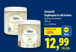 Lidl Gelatelli Înghețată în stil italian Ofertă