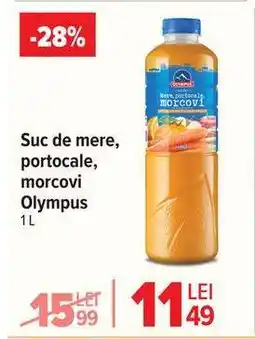 Carrefour Suc de mere, portocale, morcovi Olympus Ofertă