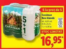 Lidl CARAIMAN Bere blondă Ofertă