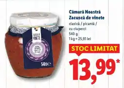 Lidl Cămara Noastră Zacuscă de vinete Ofertă