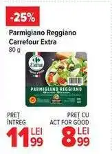 Carrefour Parmigiano Reggiano Carrefour Extra 80 g Ofertă
