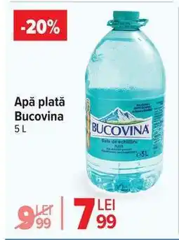 Carrefour Apă plată Bucovina 5L Ofertă