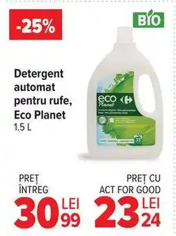 Carrefour Detergent automat pentru rufe, Eco Planet 1.5 L Ofertă