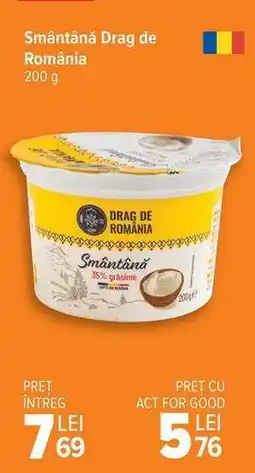 Carrefour Smântână Drag de România Ofertă