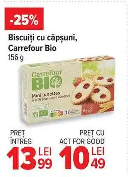 Carrefour Biscuiți cu căpșuni, Carrefour Bio Ofertă