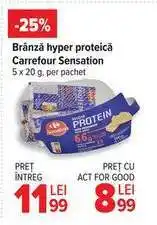 Carrefour Brânză hyper proteică Carrefour Sensation Ofertă