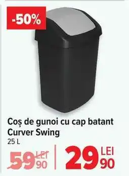 Carrefour Coș de gunoi cu cap batant Curver Swing Ofertă