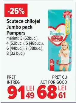 Carrefour Scutece chiloțel Jumbo Pack, Pampers Ofertă