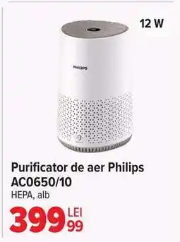 Carrefour Purificator de aer Philips AC0650/10 Ofertă