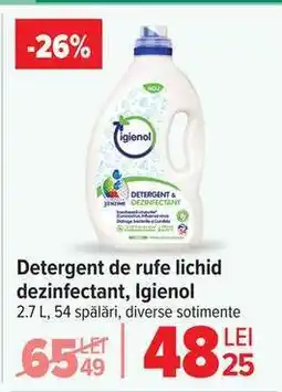 Carrefour Detergent de rufe lichid dezinfectant, Igienol Ofertă