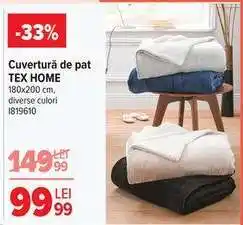 Carrefour Cuvertură de pat TEX HOME Ofertă