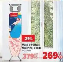 Carrefour Masă de călcat Neo Pink, Vileda Ofertă